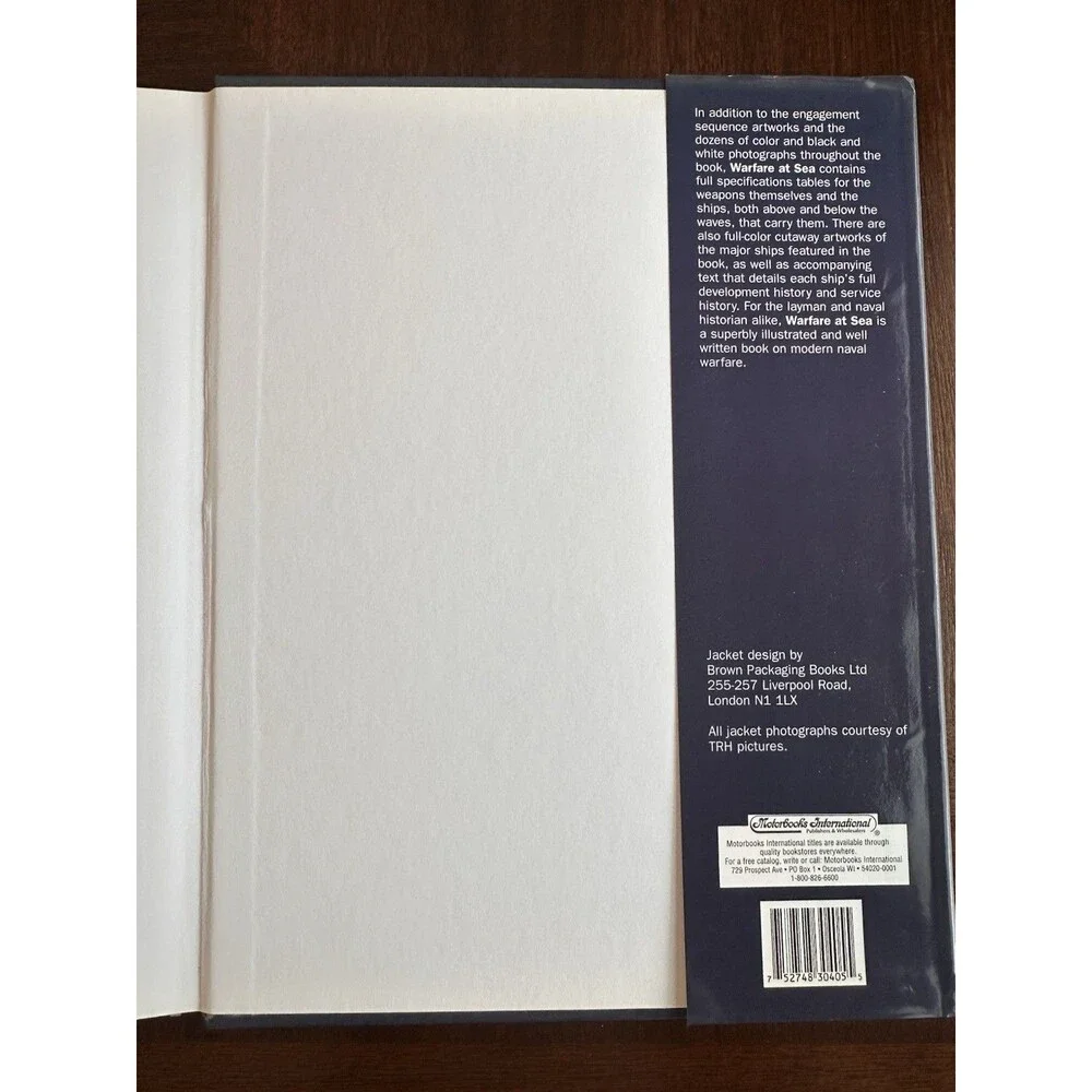 Warfare at Sea Peter Darman HC DJ 1998 MBI Motorbooks Naval Weapons Warships